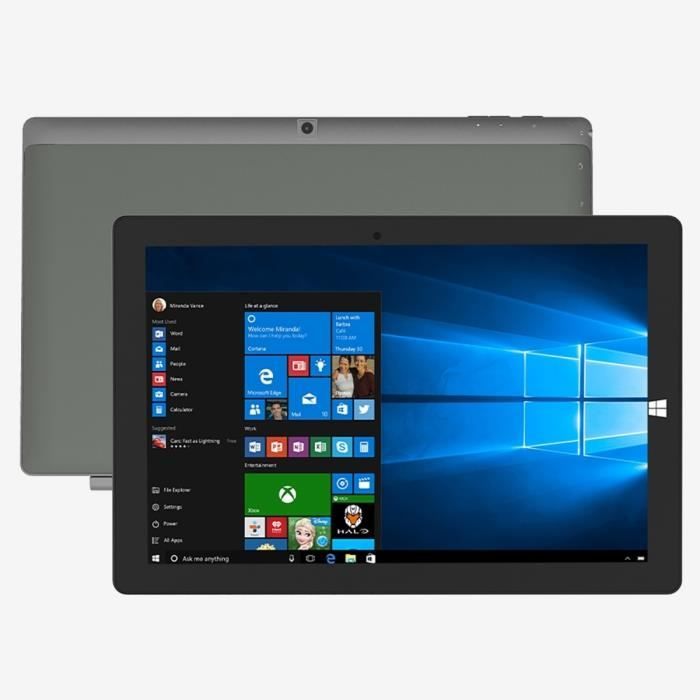 Tablette Windows 11 Full HD 11,6 Pouces Intel Atom RAM 12Go ROM 128 Go YONIS Gris