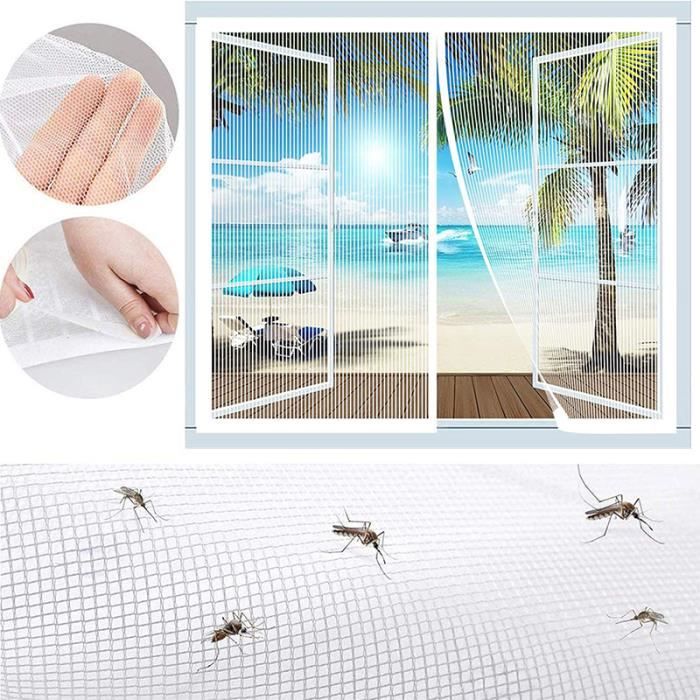 Moustiquaire De Lit Carrée 200x200x180 Cm - En Polyester - Universelle, Anti-moustiques - Pour Chambre, Camping, Voyage