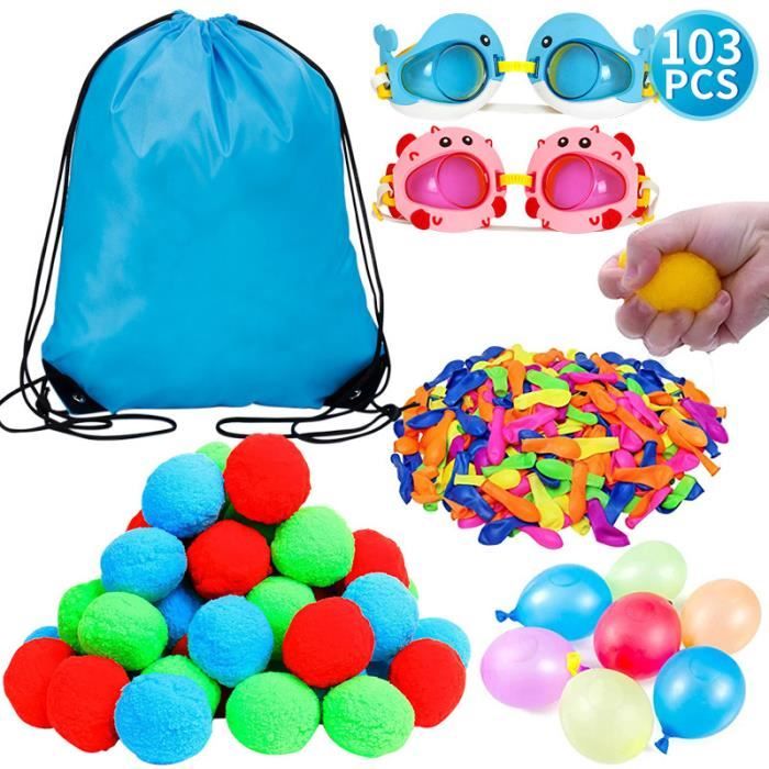 999 Ballons à Eau Réutilisables – Fermeture Auto – 4 Adaptateurs Robinet – Bataille Géante