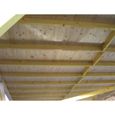 Carport monopente en bois HABRITA - 3,90m x 5,86m - Couverture bardeaux bitumés-1