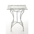 CLP Table de jardin en fer forgé ASINA 60 x 60 cm, fabrication à la main au style antique avec précision, 2 couleurs au choix72 c...-1