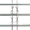 Grille réglable de sécurité de fenêtres ZJCHAO avec 3 barres - Blanc - 700-1050 mm-1