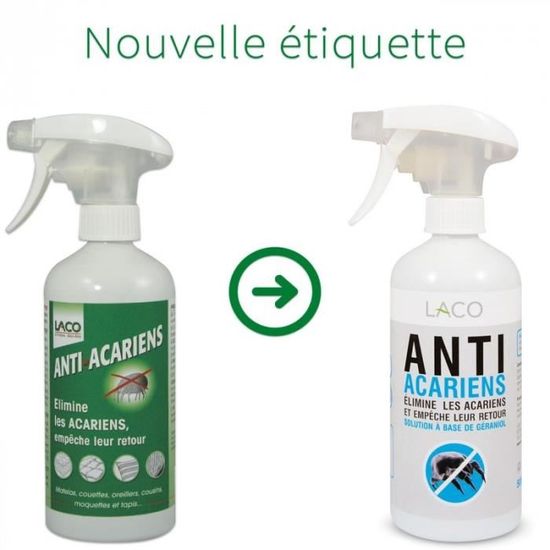 Spray anti-acariens pour matelas et textiles - combat les acariens
