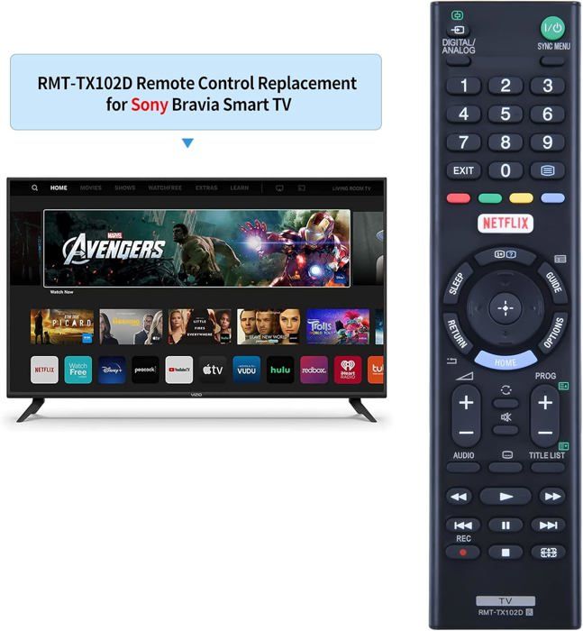 Télécommande Pour Sony KDL-40W4730 W5500 W5710 - Neuf - Modèles RMF-TX300E Etc.