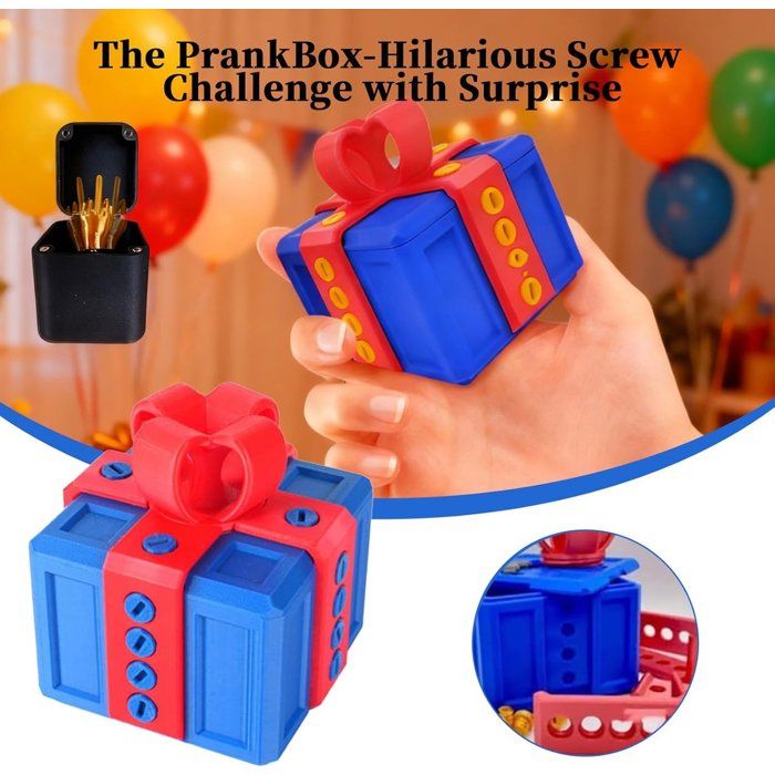 KLEHOPE Coffret Cadeau Surprise Doigt D'Honneur 2 Pièces - Boîte PLA Impression 3D Couvercle Magnétique