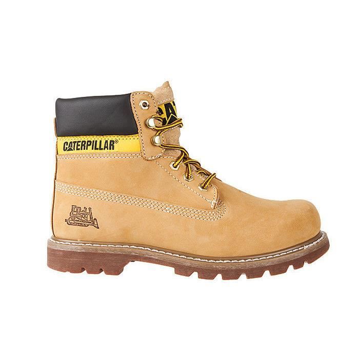 Bottillon en cuir pour homme Caterpillar Colorado Marron Jaune