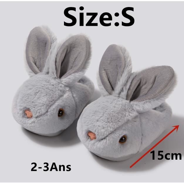 Chaussons beiges forme lapin, Fille