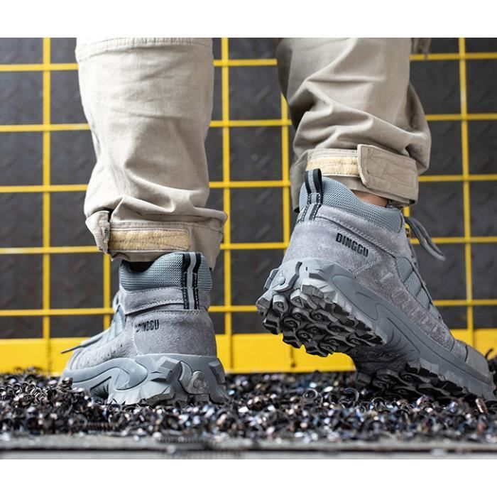 Chaussures de Sécurité Homme Embout Acier Protection Léger Basket Securite  Chaussures de Travail Unisexes Gris - Cdiscount Prêt-à-Porter
