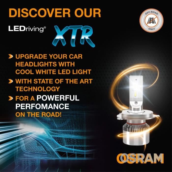 Ampoule électrique Osram 2 ampoules feu auto LEDriving NIGHT BREAKER - - LED  - Bright H7