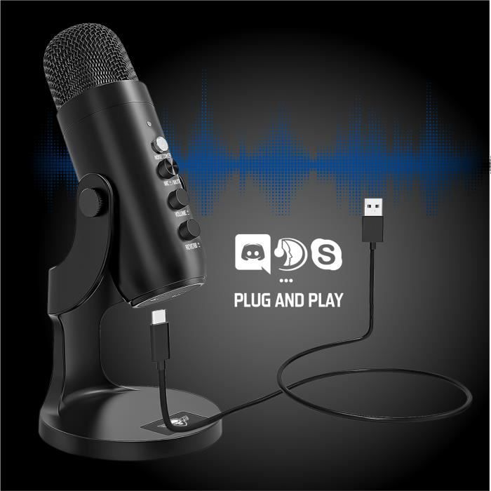 Microphone Spirit of Gamer Eko-400 RGB Cardioïde