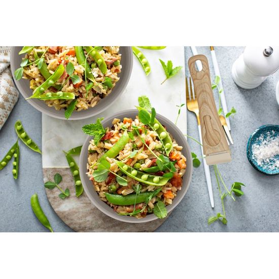 Batterie De Cuisine Arthur Martin 10 Pièces - 3 Casseroles, 3 Poêles, Couvercles Et Poignée Amovible - Induction, Couleur Aubergine