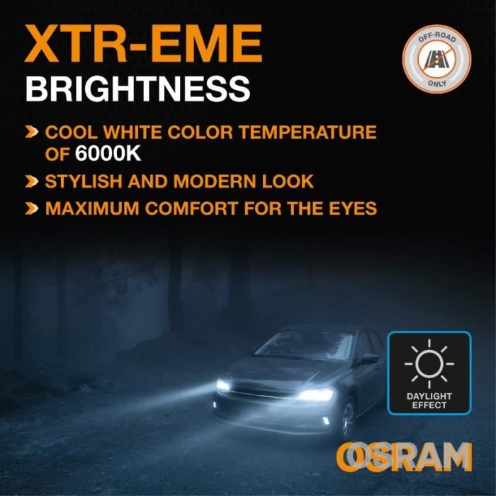 OSRAM NIGHT BREAKER H7-LED, jusqu'à 220% de luminosité en plus, premier feu  de croisement LED H7 légal, homologué route en France
