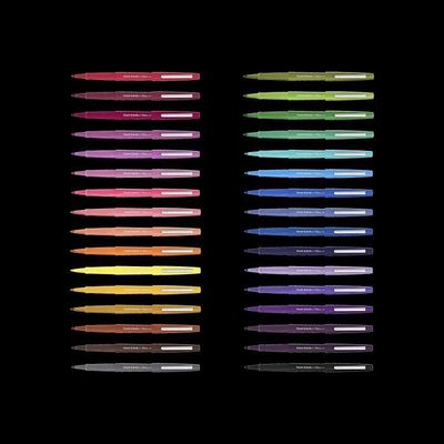 PAPER MATE Stylos Feutres Flair Ocean Dream - Lot De 16 Feutres De Coloriage Sans Fuite Pointe Moyenne 0,7mm - Couleurs Pastel Pour Enfants Et Adultes