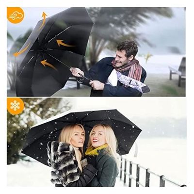 Parapluie Pliant Automatique Rseuphiee - Compact, Coupe-vent, 98cm, Portable