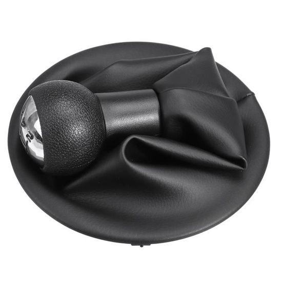 Cuir Noir Soufflet Levier De Vitesse - Pour Citroën Berlingo II Et