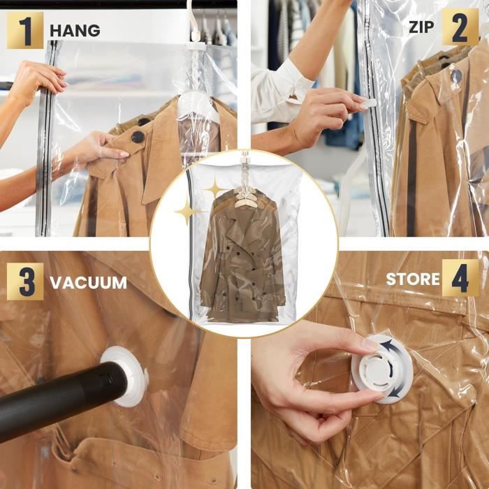 Sac Compression Sac De Rangement Sous Vide Ziploc Roll-up Lot X