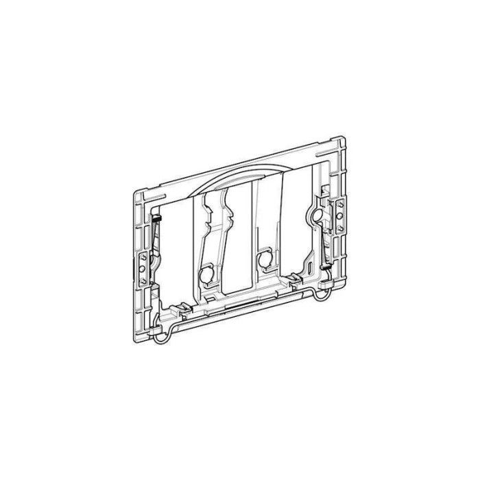 Plaque De Déclenchement WC Geberit Sigma - Double Chasse 3/6L - Pour UP300/UP320/UP700/UP720 - Blanc