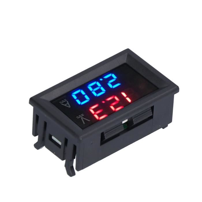 Multimètre Numérique, Voltmètre, Ampèremètre, Testeur De Tension Et De Courant Double Affichage Rouge Et Vert 98312815