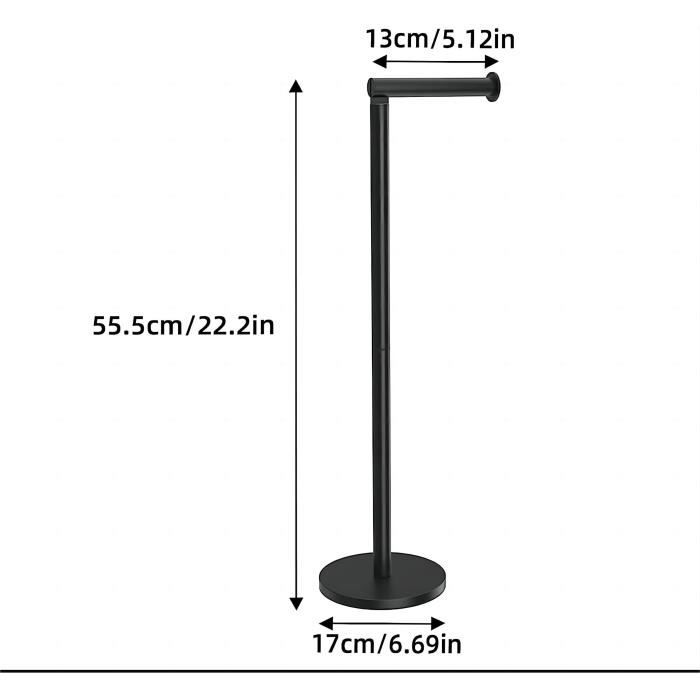 KES Devidoir Papier Toilette sur Pied Porte Papier Toilette Distributeur Papier Toilette avec Base en Marbre Acier Inoxydable SUS304 Brossé, BPH285S1-2