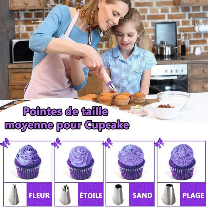 Kit Accessoires Pâtisserie 207 Pièces - Plateau Tournant Et Outils Décoration Gâteaux