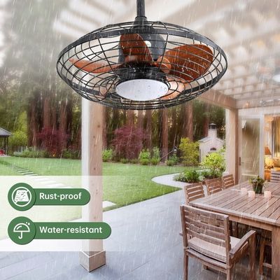 Ventilateur de plafond pour l'extérieur avec interrupteur mural Bayside Nautilus 132 cm