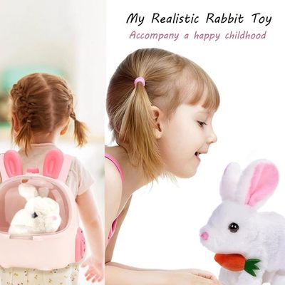 Jouet Lapin Interactif Bunby - Peluche Réaliste Qui Saute Et Bouge