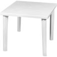 Table Résine Carrée Elegia Blanc 79x79x72cm O91...  -0