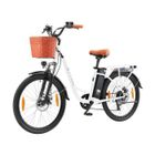 SMARTAI TTGO Vélo Électrique 26" VAE - Moteur 250W Batterie Amovible 36V/14.5Ah - Autonomie 75km - Shimano 6 vitesses,Frein à disque,Blanc