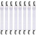 MKISHINE Tendeur Drap Housse Lit 8 pcs, Réglable Sangles Draps Élastique Sangle de Maintien Ajustable pour lit ou canapé d'angle, Matelas