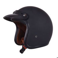 (XL3)Casque de moto rétro demi-ouvert Jet Motocross accessoires Casco casque de moto 3/4 casque ouvert visage vintage quatre saiso