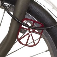 Garde-fender léger pour Brompton - London Craftwork - Rouge - Aluminium - Protège les fourches