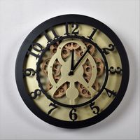 CLOCK Horloge métal Mécanisme mouvement - Ø 40x7cm