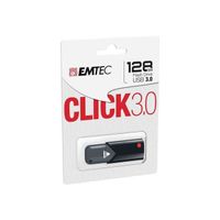 Clé USB - EMTEC - Click 3.0 - 128 Go - Vitesse de lecture jusqu'à 80 Mo/s