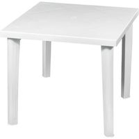 Table Résine Carrée Elegia Blanc 79x79x72cm O91...  