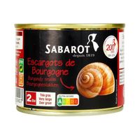 Escargots de Bourgogne 2 douzaines conserve 125g Sabarot