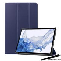 Coque Smart Bleu Premium pour Samsung Galaxy Tab S8 Plus 12.4" SM-X800 X806 Etui Folio Ultra fin avec Stylet Toproduits®
