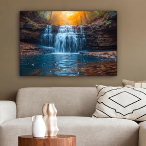 Impression sur Verre 70x50cm Tableaux Image Photo Monde Carte Color