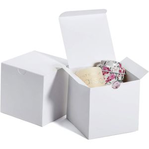 Lot De 10 Boîtes Cadeau Blanches – Tinyyo – Tailles Diverses – Carton – Neuves