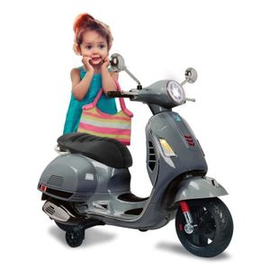 VOITURE ELECTRIQUE ENFANT Mini-moto - JAMARA - RIDE-ON VESPA GTS 125 GRIS - 
