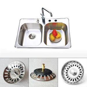diam/ètre : 78/ mm Passoire d/échets Plug Plumb mat/ériel en acier inoxydable /évier de cuisine Passoire Plug Bonde /à panier /à double fonction et prise de taille pour /évier UK