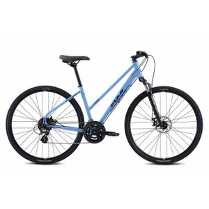 VÉLO DE VILLE - PLAGE Vélo de ville femme FUJI Traverse 1.5 ST - Bleu - 19 Pouces - 24 vitesses - Disques