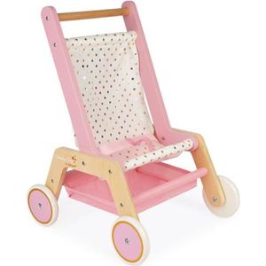 LANDAU - POUSSETTE Poussette en bois JANOD pour poupons ou poupées - 