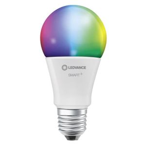 AMPOULE INTELLIGENTE LEDVANCE SMART+ WIFI LED lamp, frosted look, 14W, 1521lm, classic bulb shape with E27 base, color light and white light, app or