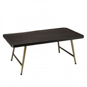 TABLE BASSE Table basse rectangulaire en aluminium - MACABANE 