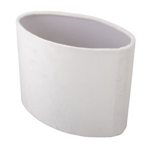 Abat-jour Ovale H.24 cm, Diam.36 cm coton, ardoise COREP | Leroy Merlin