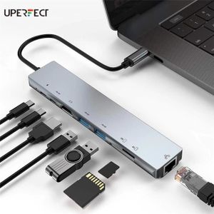 ADAPTATEUR AUDIO-VIDÉO  Adaptateur USB 3.0 multiport USB-C HUB vers 4K HDM