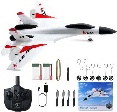Avion Télécommandé 2,4 GHz Messerschmitt BF 109 – RC 3 Canaux Avec Gyroscope 6 Axes, 2 Batteries Rechargeables, Matériau EPP Résistant – Cadeau Débutants