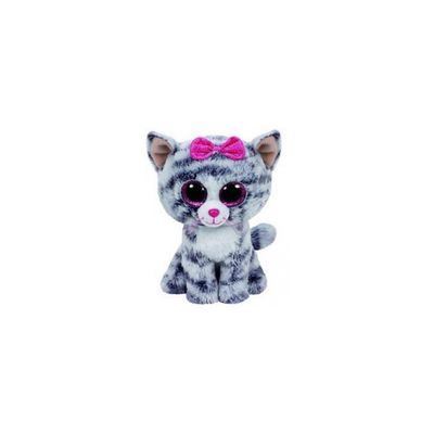 Peluche Kiki le Chat TY 15 cm Gris et Rose Pour Enfant