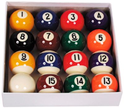 Lot Ancien 21 Boules En Bois Peint – Billard Ou Jeu De Société