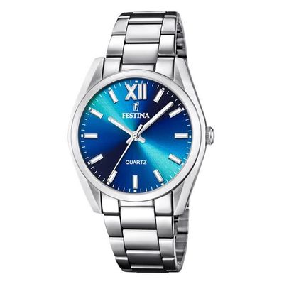 Montre festina femme top fond bleu